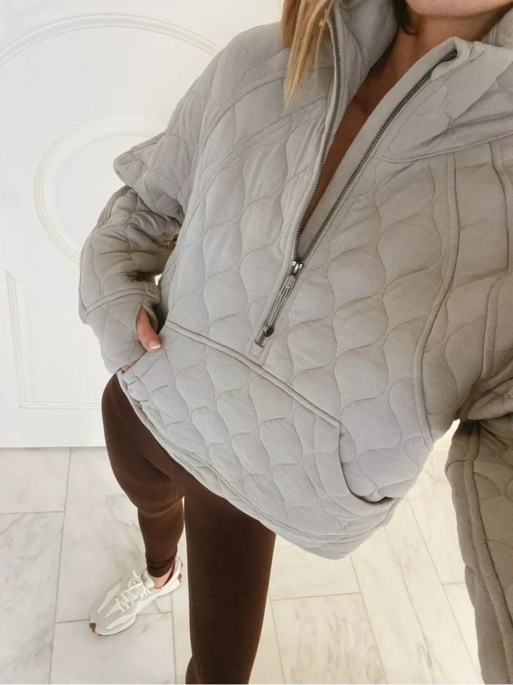 Lululemon Scuba Quilted Half-Zip Pullover